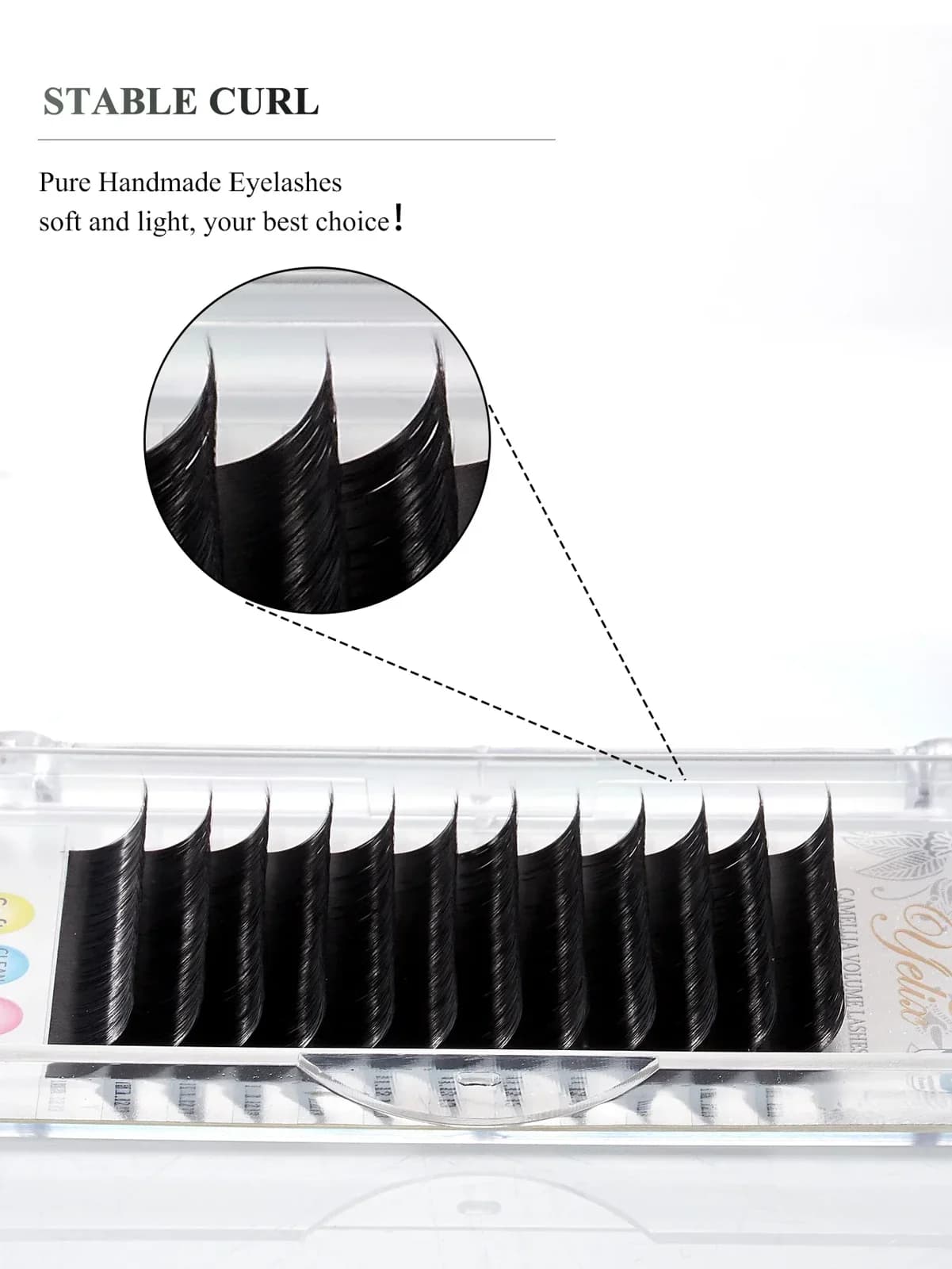 Klassiske Ellipse Flade Matte Naturlige Øjenvippe Extensions
