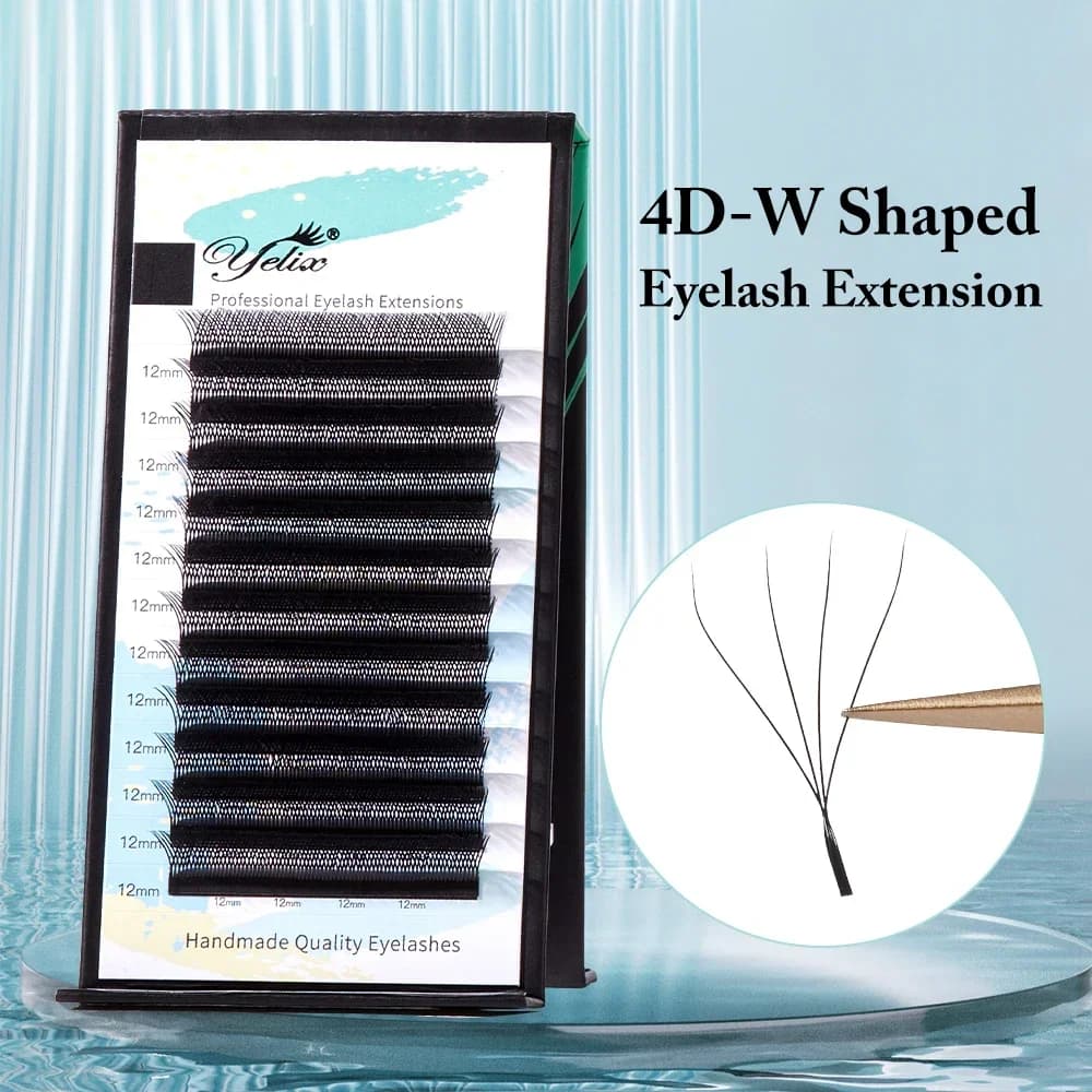 W-form 4D færdige fans 0,07 mm D-curl