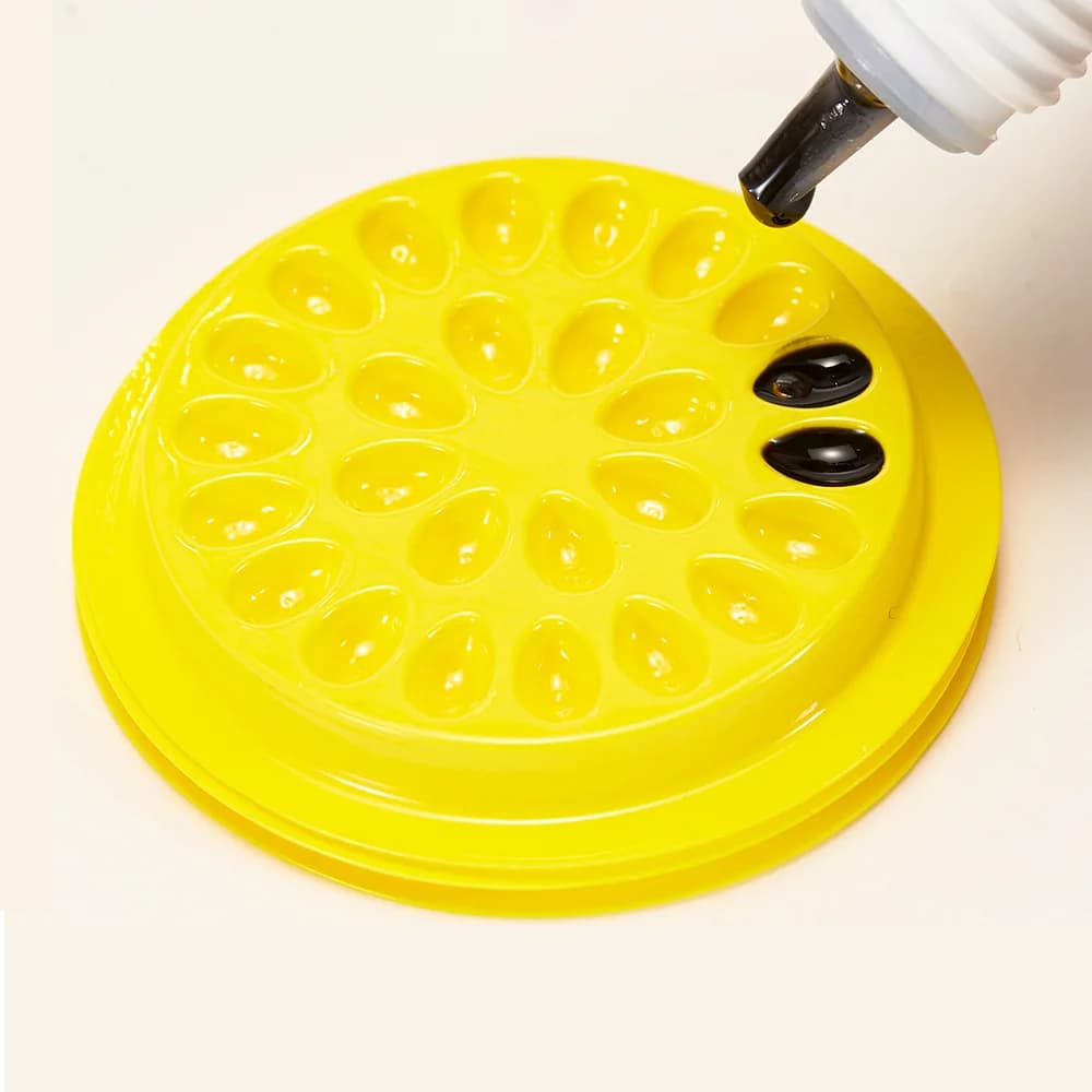 Blomsterformet plastiklimholder til vippeextensions