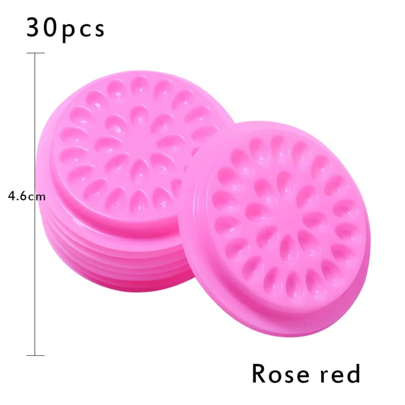 Blomsterformet plastiklimholder til vippeextensions