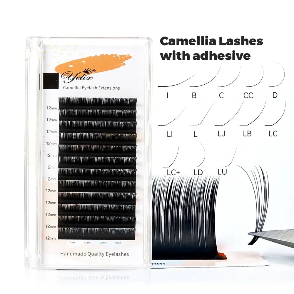 Camellia Bloom LB LJ Curl Individuelle Øjenvippe Extensions