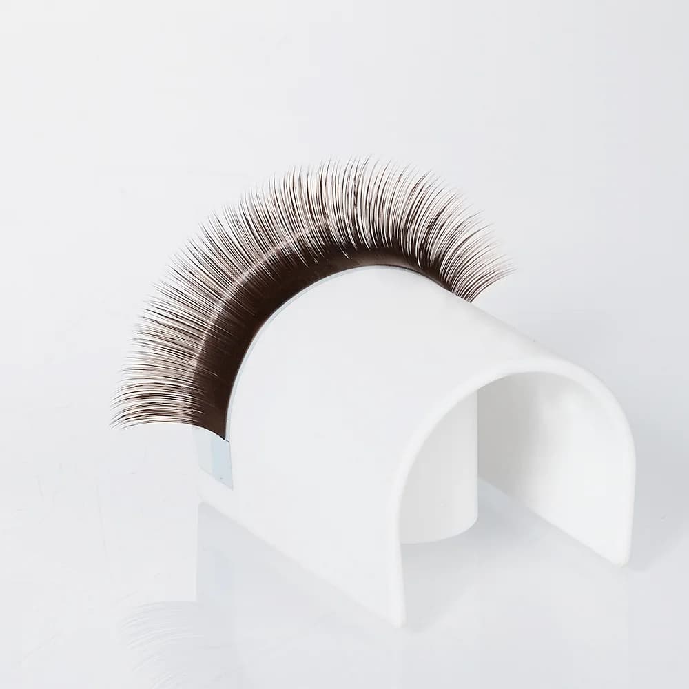 Mørkebrune Easy Bloom Volume Øjenvippes Extensions