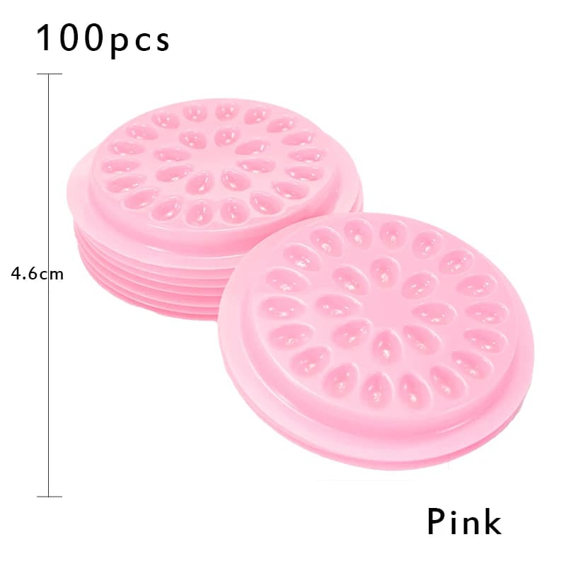 Blomsterformet plastiklimholder til vippeextensions