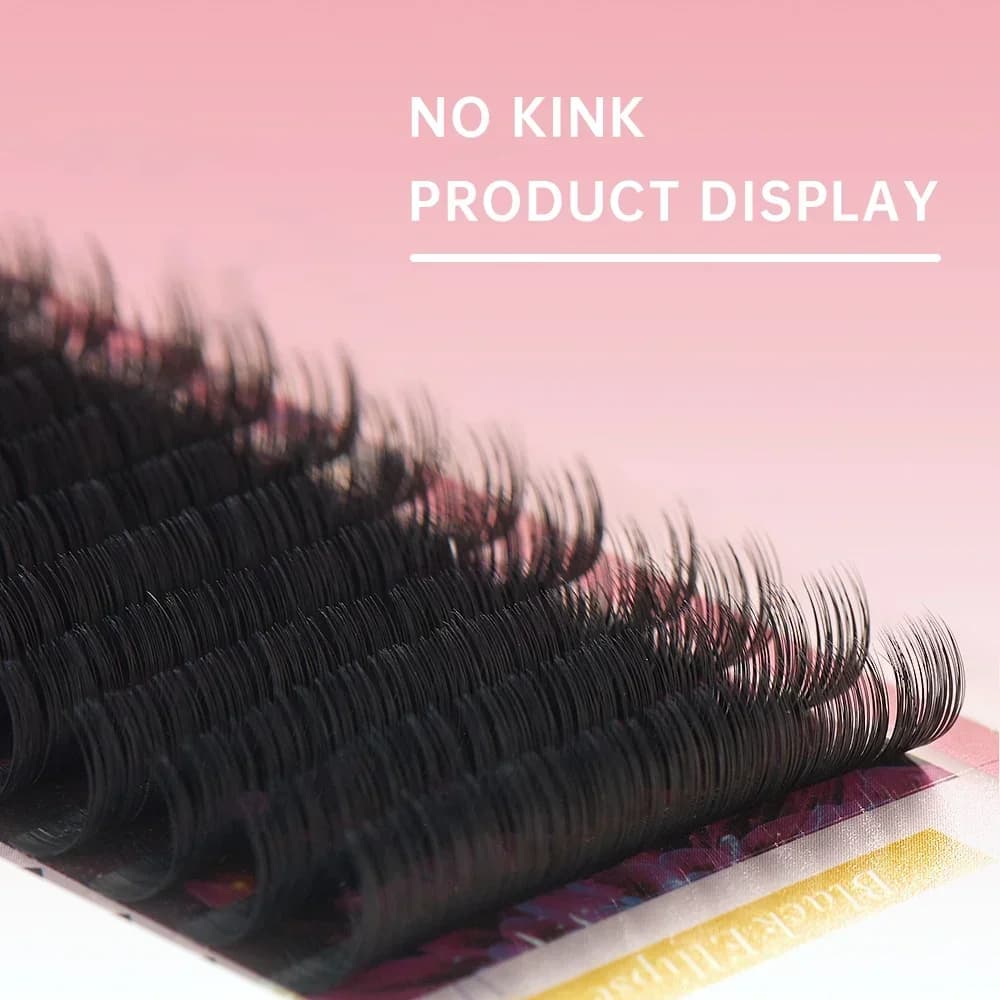 Ellipse flad split-spids vippeextensions 6-19mm 0,15-0,2mm