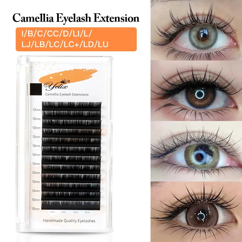 Camellia Bloom Naturlige Bløde Individuelle Vippeextensions