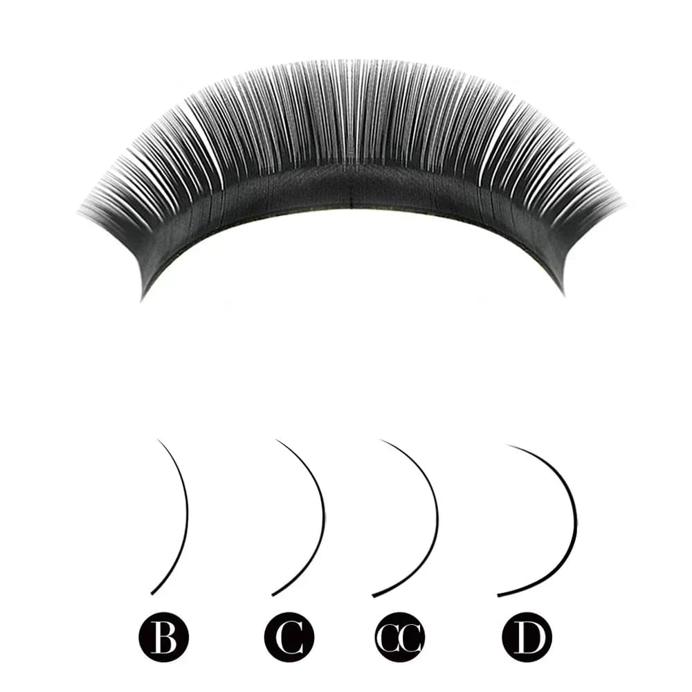 Let at forme Volumen Øjenvipper Extensions 8-25mm