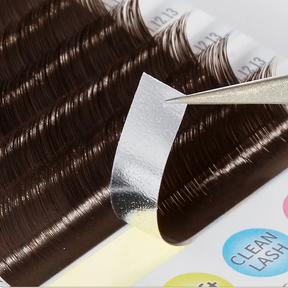 Mørkebrune Easy Bloom Volume Øjenvippes Extensions