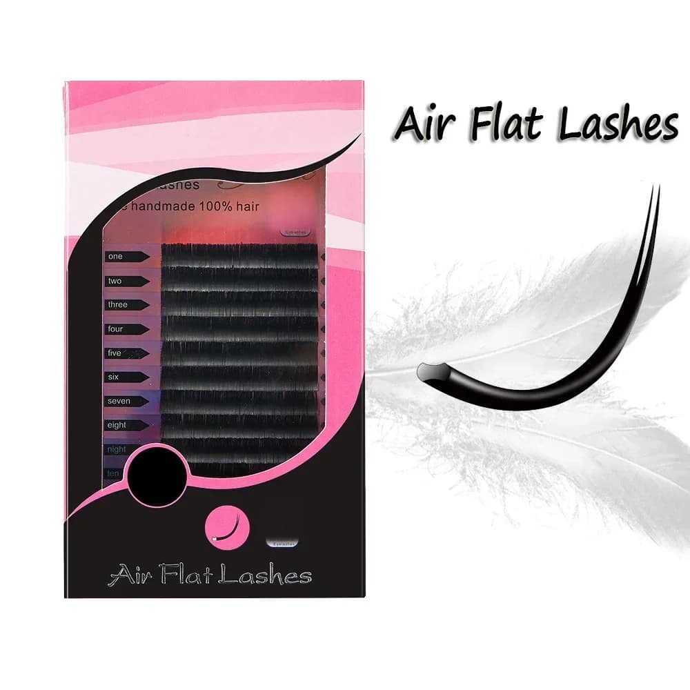 Air ultra-bløde flade ellipse-spids individuelle vippeextensions