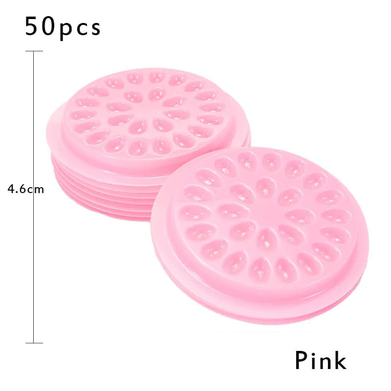 Blomsterformet plastiklimholder til vippeextensions
