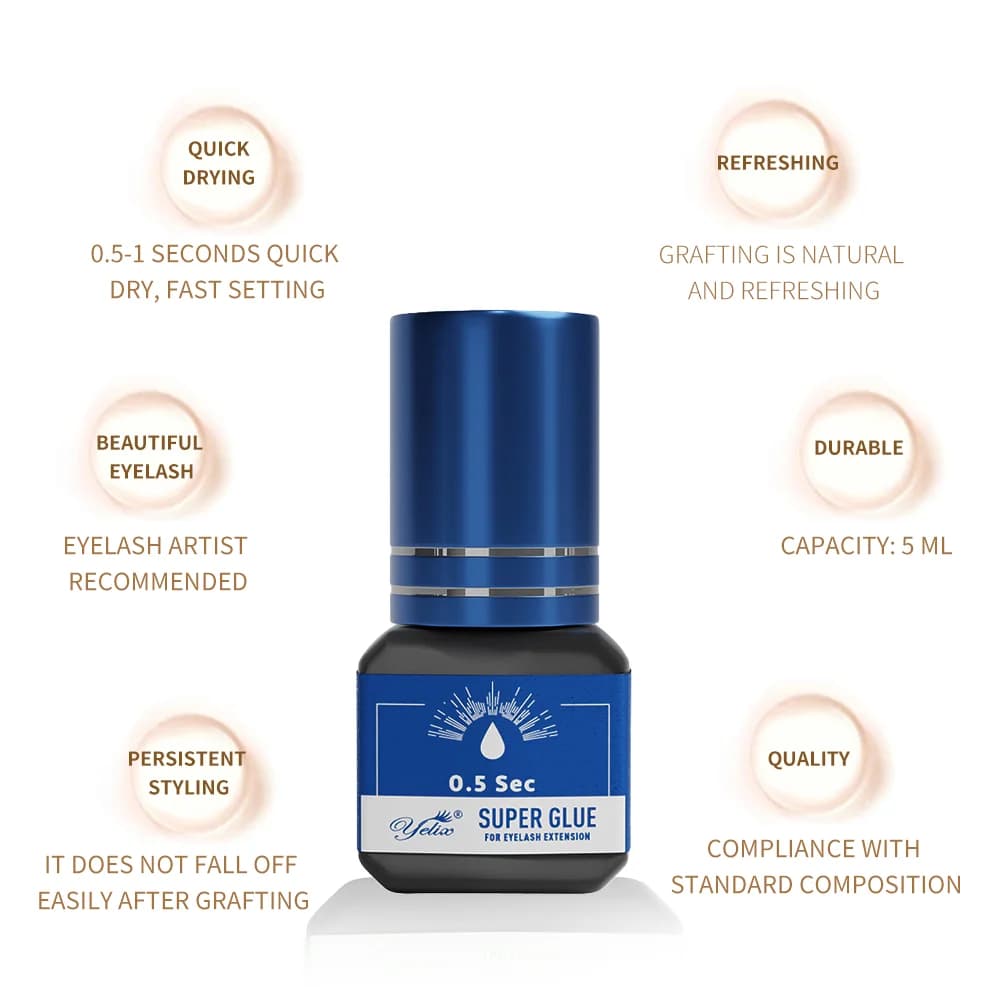 Professionel Lim til Vippe Extensions 5 ml 3-pakning